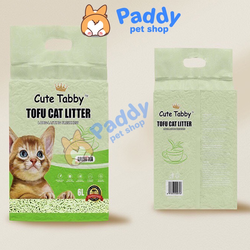 Cát Đậu Nành Tabby Tofu Siêu Hút Mùi &amp; Tiết Kiệm (6L)