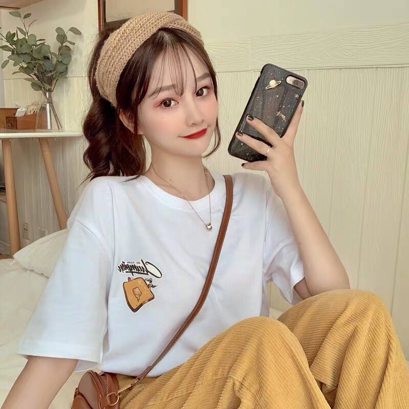 NRVP Áo Thun Cổ Tròn Tay Ngắn Thời Trang 2021 Cho Nữ