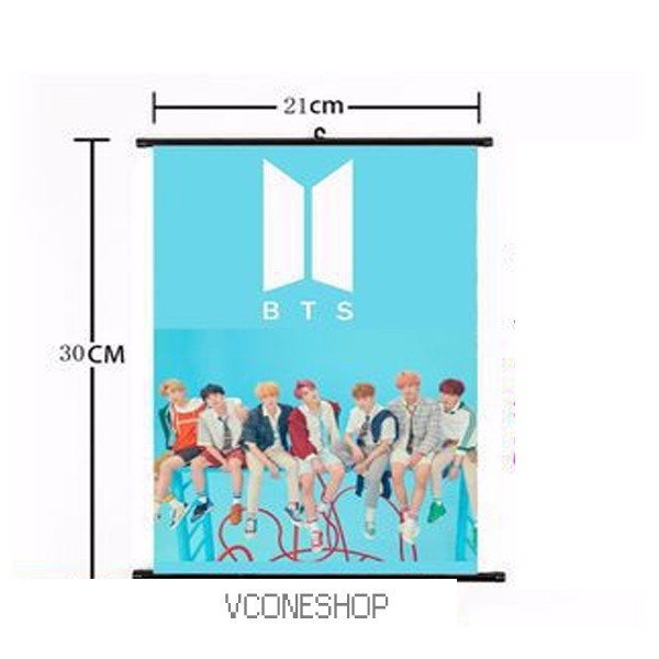 Tranh lụa Poster bts A4 poster wanna one a4 in hình nhóm nhạc idol