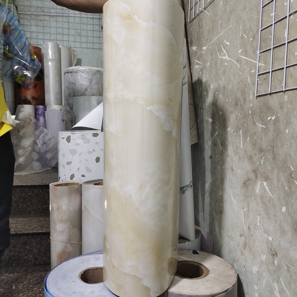 Decal dán bếp ĐÁ VÀNG MÂY khổ rộng 60cm( giá bán 1m dài tới)