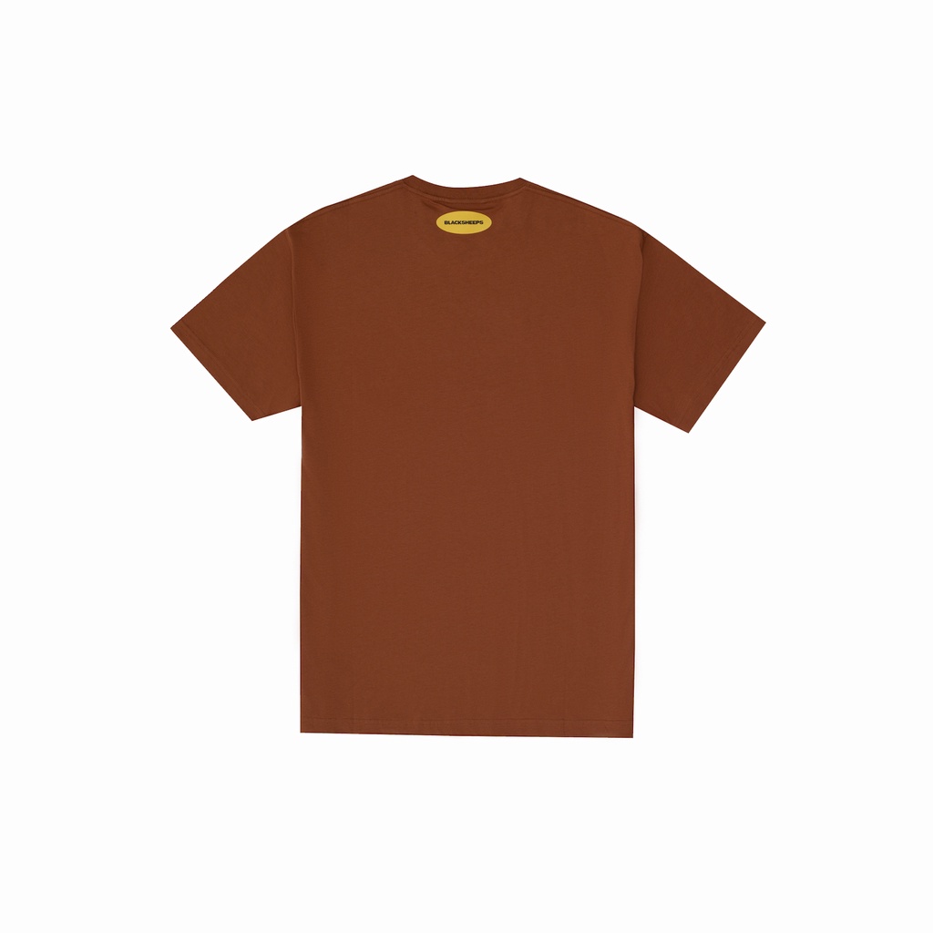 Áo thun tay ngắn BLACKSHEEPS® màu nâu aka ATHLETIC LOGO OVERSIZED SS TEE - GLAZED GINGER