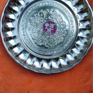 Khay tròn inox dày, đẹp 35- 40cm