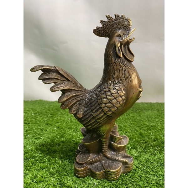 Tượng gà trống bằng đồng