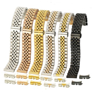 Dây đeo đồng hồ kiểu mắc dây Rolex thép đúc đặc kèm đầu cong và đầu thẳng