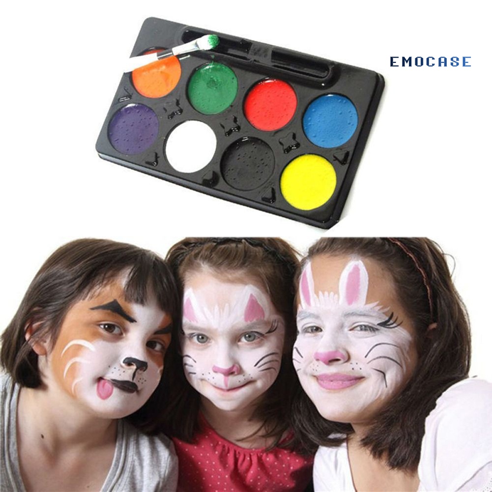 Bảng 8 Màu Vẽ Hóa Trang Chú Hề Cho Lễ Halloween