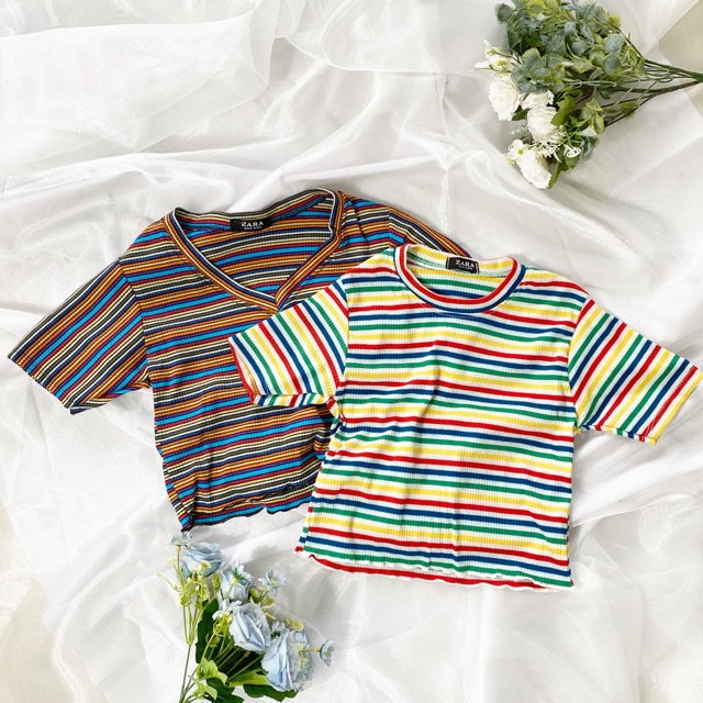 Áo croptop thun gân dành cho nữ - MS50