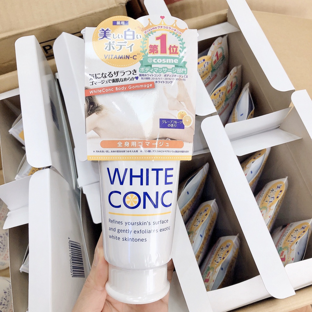 Tẩy Tế Bào Chết White Conc Body Gommage With Vitamin C 180g - Hecca Cosmetics &amp; Beauty