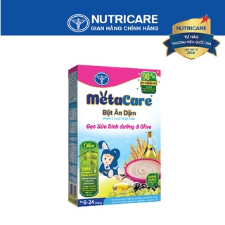Bột ăn dặm Nutricare Metacare Gạo sữa dinh dưỡng & olive 200g
