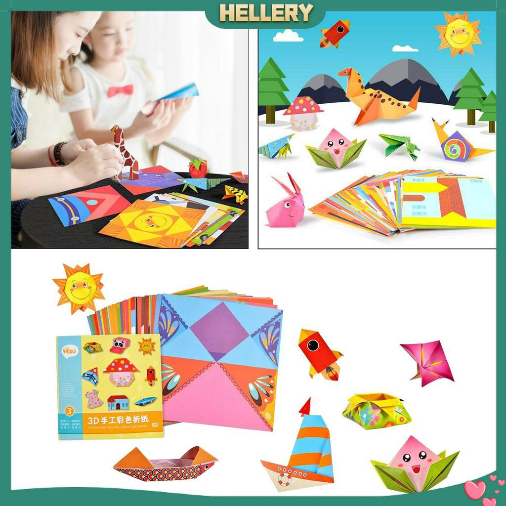 Bộ Giấy Xếp Hình Origami 3D Nhiều Màu Dành Cho Người Mới Bắt Đầu