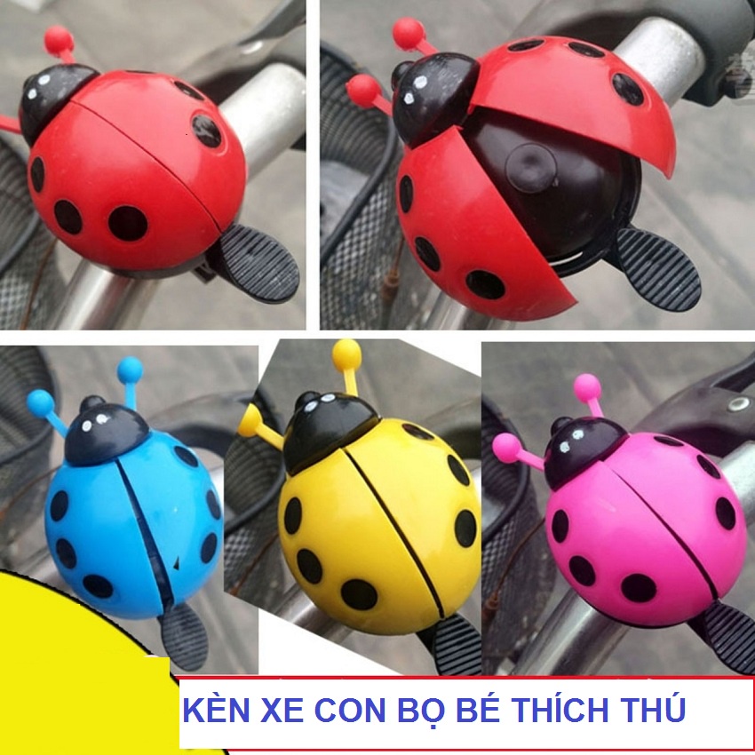 Kèn xe đạp trẻ em ,xe chòi chân - chuông xe bọ cánh cứng  gắn xe đạp, xe chòi cho bé