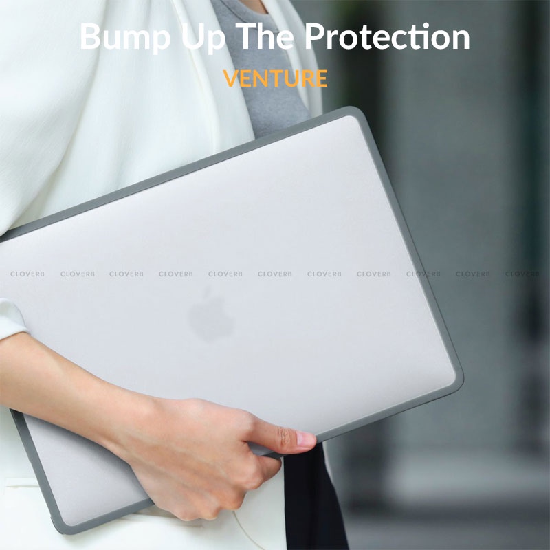 Ốp Laptgop Uniq Venture Hybrid Siêu Mỏng Thiết Kế Mờ Nhám không Bám Vân Tay Chống Trầy Xước Cho MacbookAir M1 13.3 inch