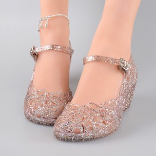 Sandal cao gót đế bằng ( coi kĩ ảnh thật phía cuối )