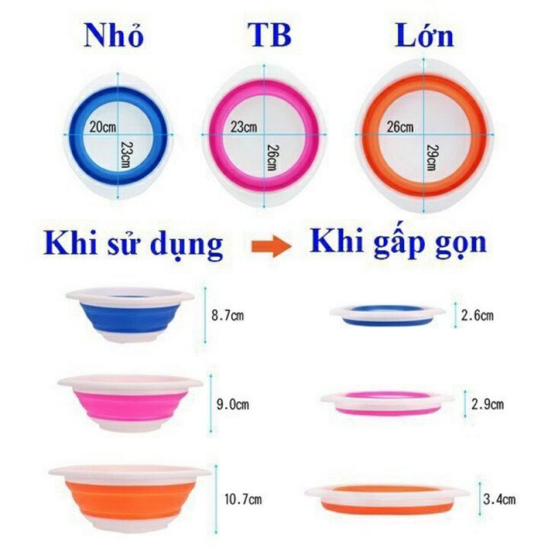 Bát đựng mồi gấp gọn, bát chộn mồi câu