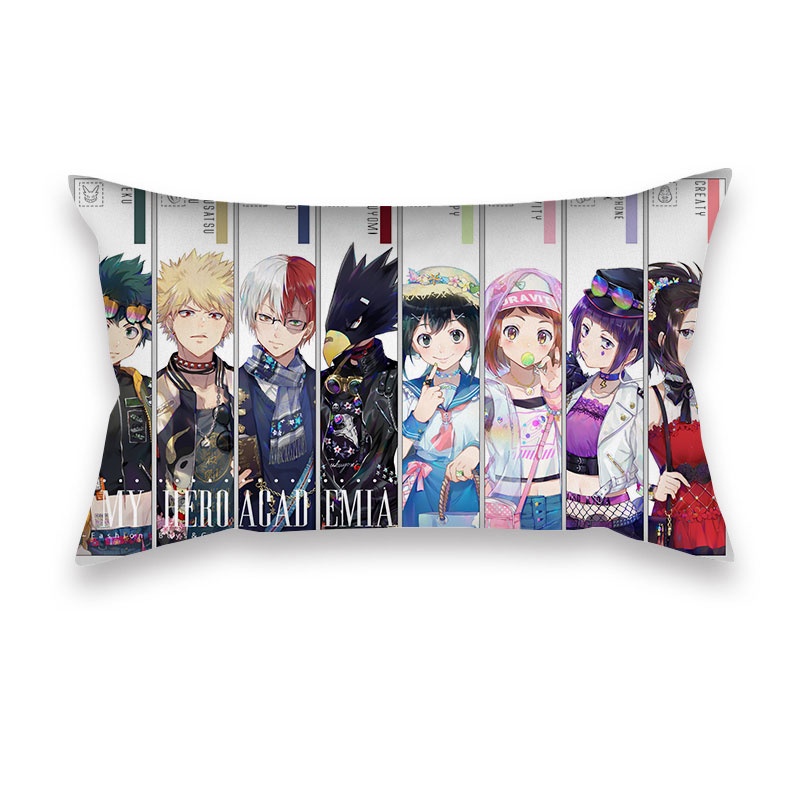 Vỏ Gối Vuông 50*30cm In Hình Nhân Vật Anime My Hero Academia Độc Đáo