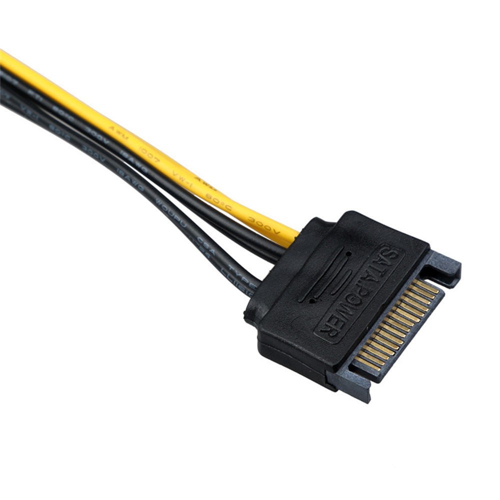 Dây cáp chuyển đổi nguồn điện PCI-E từ 15-Pin qua 6-pin SATA