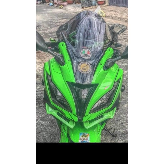 Ốp đầu ninja 300 kiểu ZX10r + kèm kính gió