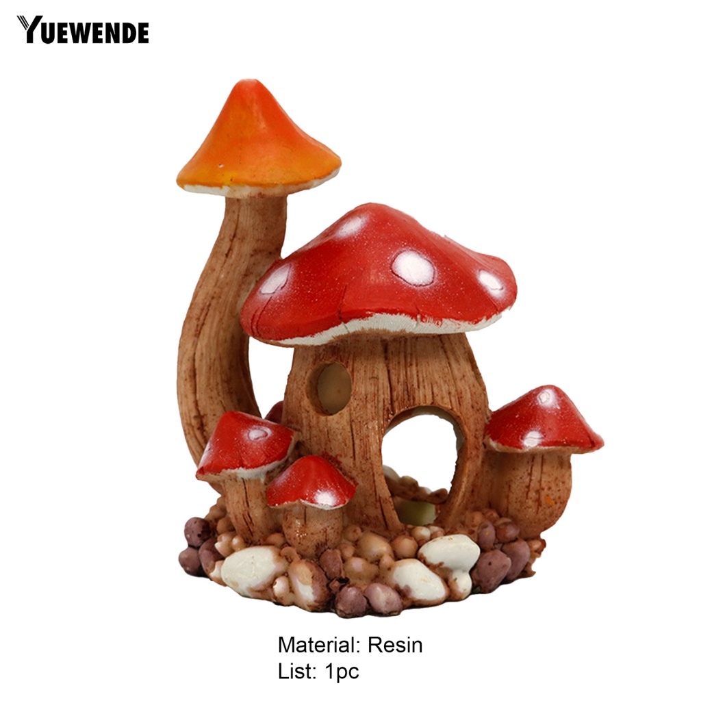 Ngôi Nhà Nấm Dùng Trang Trí Bể Cá Độc Đáo