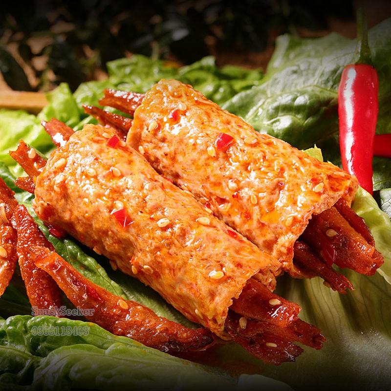 Đậu Phụ cay cuộn Sườn Sụn siêu ngon - Đồ Ăn Vặt Trung Quốc - Snackseeker | BigBuy360 - bigbuy360.vn
