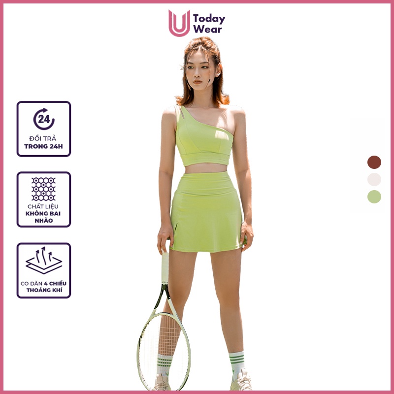 Chân váy tennis thời trang cao cấp Ivy Tennis Skirt (co giãn, thấm hút mồ hôi, màu sắc trendy