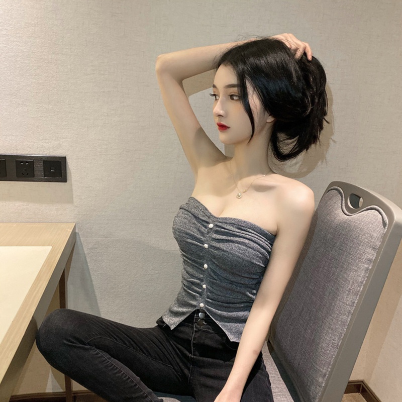 Áo Ống Cúp Ngực Màu Sắc Nổi Bật Quyến Rũ Cho Nữ