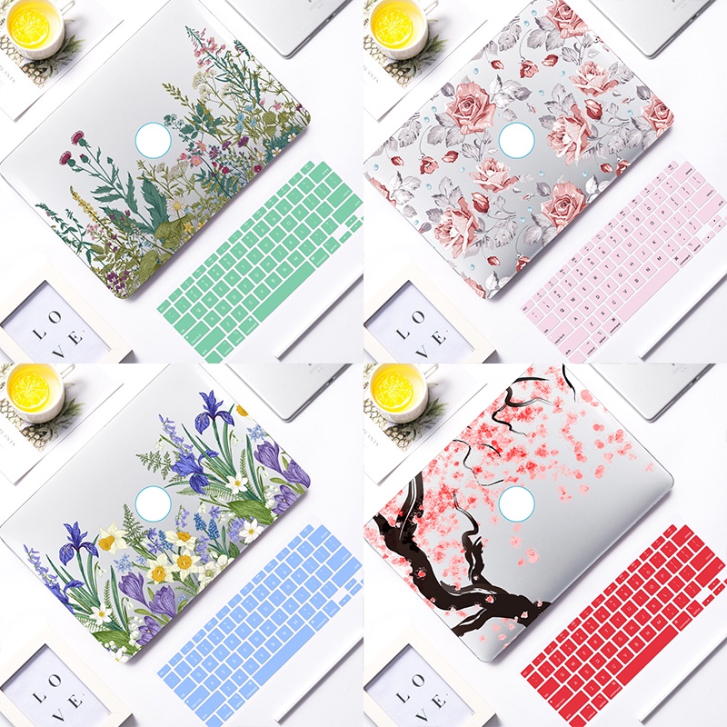 Ốp Máy Tính Bảng Họa Tiết Hoa Cho Macbook M2 A2681 Air13.6 Pro13 A2338 A2686 Touch Bar 2020 Air Pro13 M1 A2337 A2289 A2251 2022