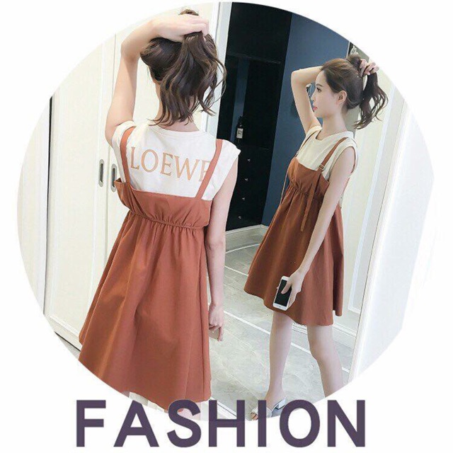 SET ÁO THUN LOEWE YẾM KAKI QC