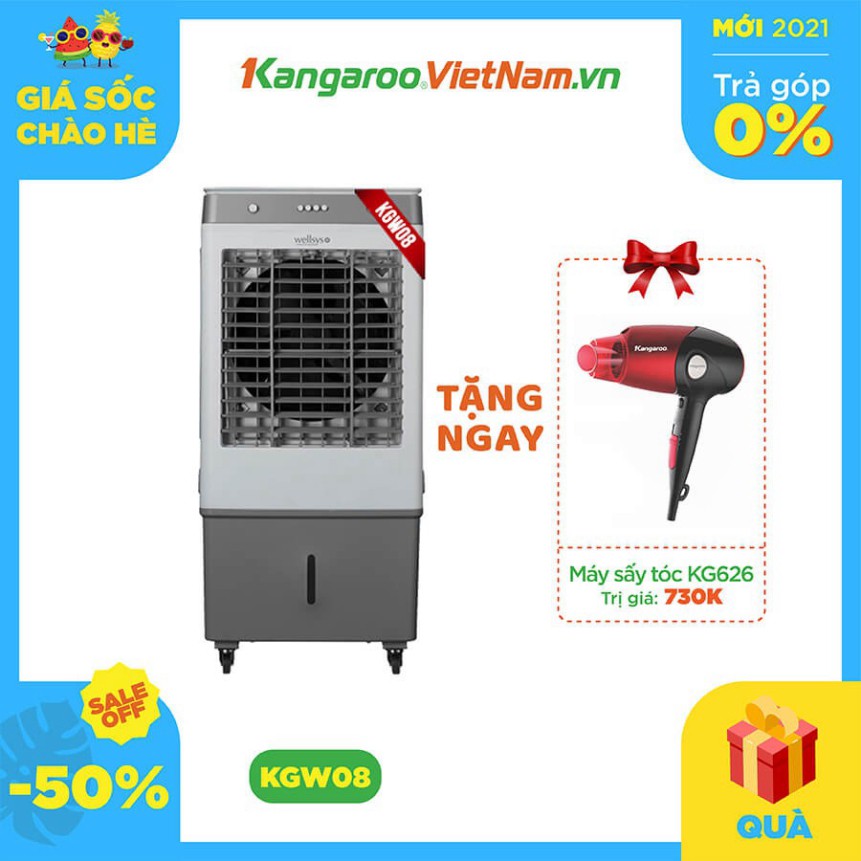 [ FREESHIP 100%] Quạt Điều Hòa  Hơi Nước Chính Hãng Kangaroo KGW08 - Quạt hơi  nước diện tích làm mát 30-35m2 Hàng chính