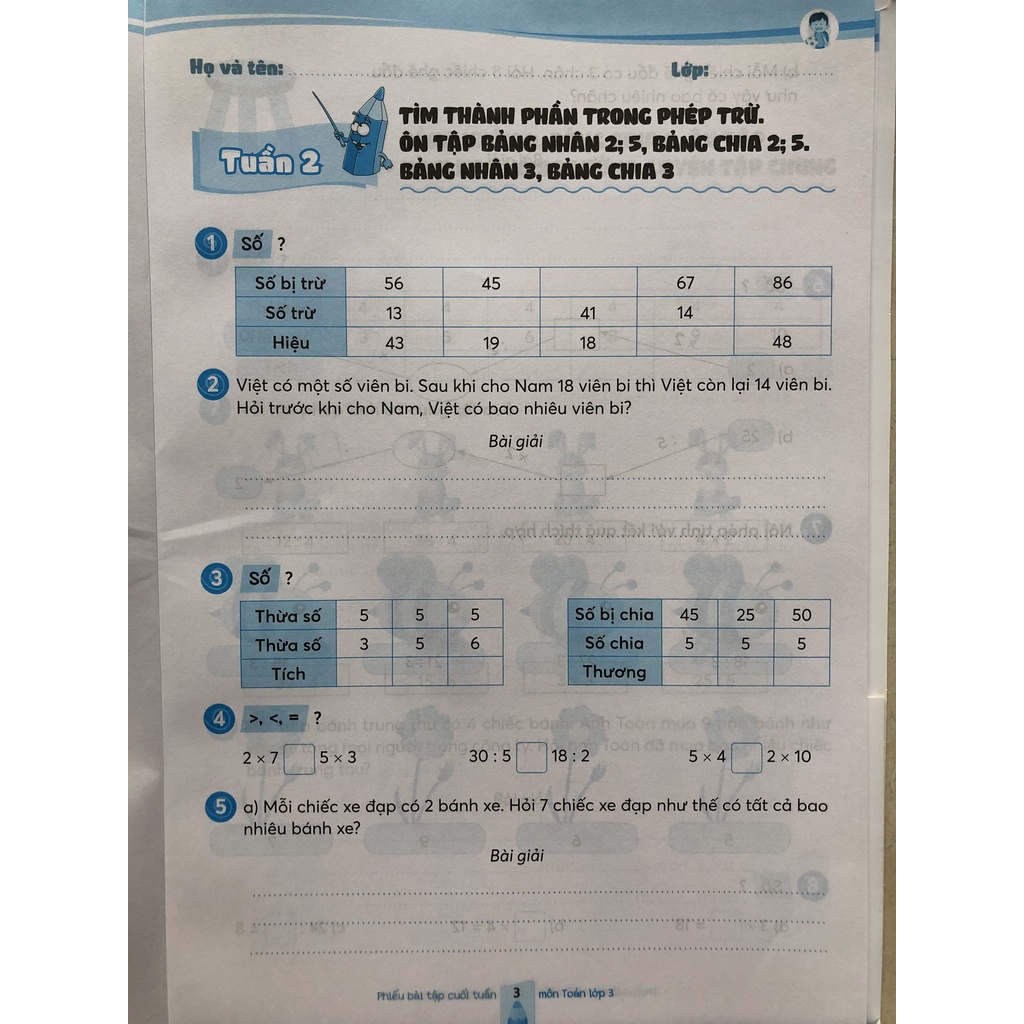 Sách - Phiếu bài tập cuối tuần Toán 3 - Kết nối tri thức với cuộc sống - NXB Giáo dục