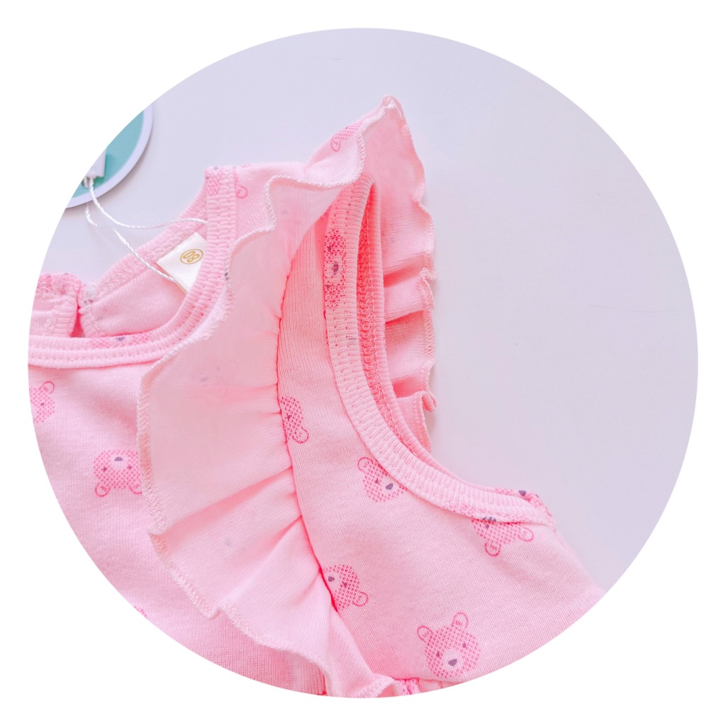 Váy MIWOO Cánh Tiên  ⚡FREESHIP⚡ Chất Cotton Bozip Cho Bé Gái Thoải Mái Thoáng Mát Ngày Hè