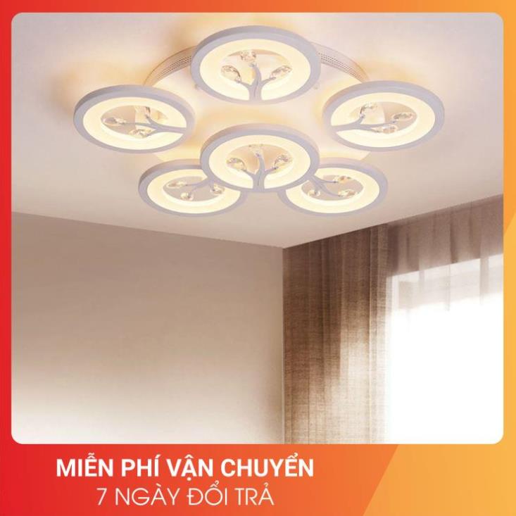 Đèn trần SIPIO kiểu dáng sang trọng với 3 chế độ ánh sáng hiện đại - kèm điều khiển từ xa - (136).