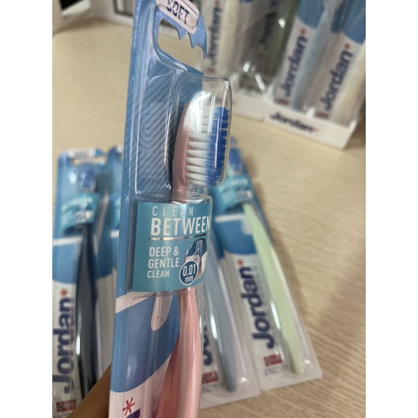 Bàn chải đánh răng jordan clean between lông mềm mẫu mơi 2021 - hàng nhập khẩu chính hãng cty dksh