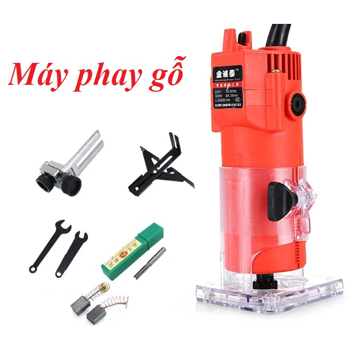 Máy phay gỗ -máy soi chỉ gỗ cầm tay-phay alu-tặng mũi và phụ kiện