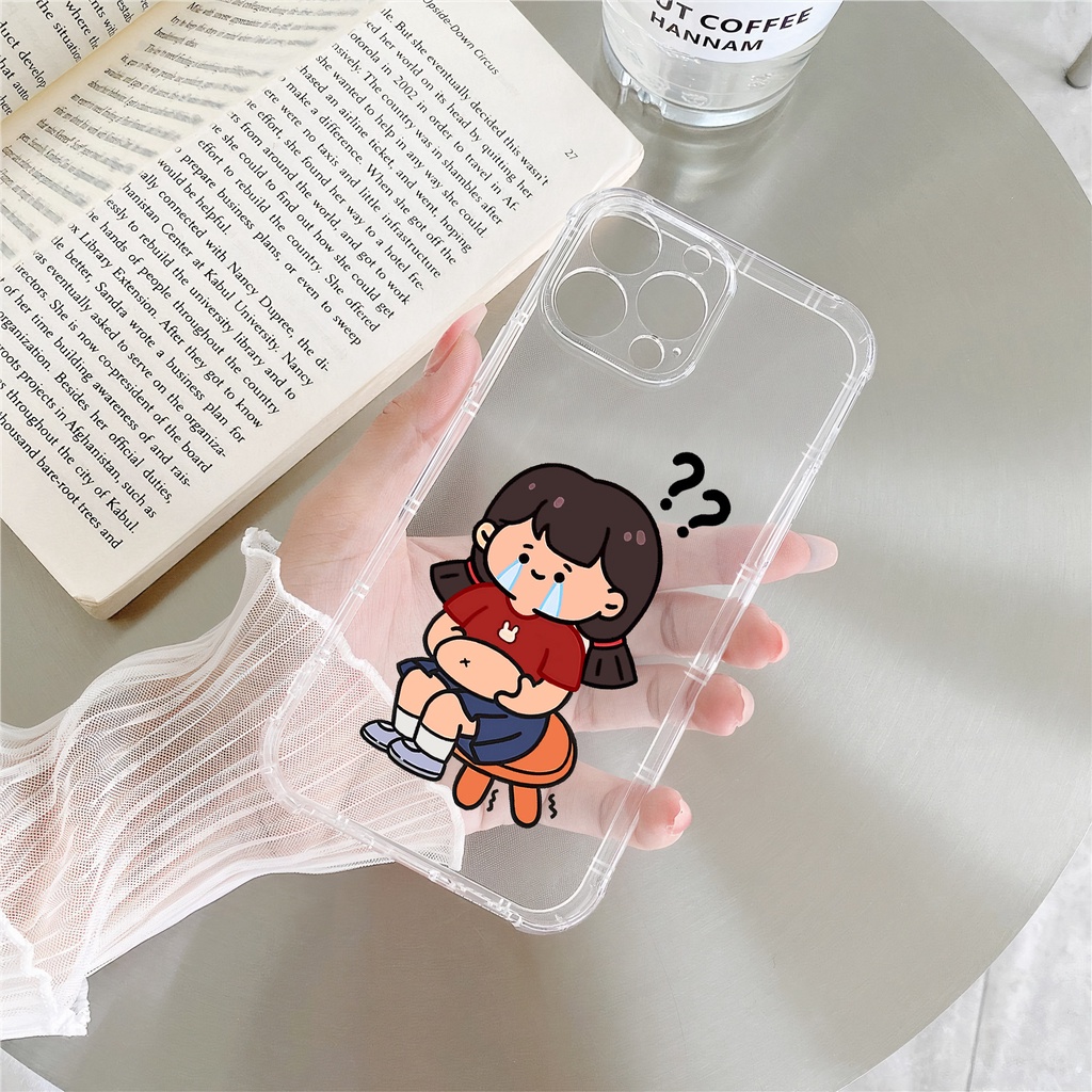 Ốp lưng iphone chống sốc viền vuông đôi béo bụng cho iphone 11 13 pro max 12 14 pro max plus mini x r s max 6 s 7 8 plus