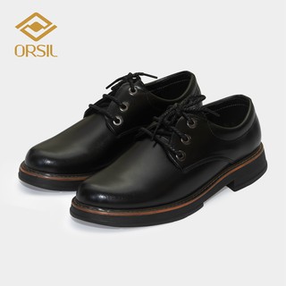 Giày đốc ORSIL103 da bò nam đế cao su cao cấp màu đen