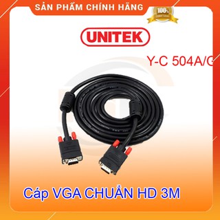Cáp VGA LCD Unitek Y-C504G 3m (3C+6) HÀNG XỊN