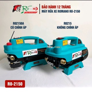 Máy rửa xe , rửa máy lạnh Romano 2150w , dây đồng, chỉnh áp , bảo hành 12 tháng