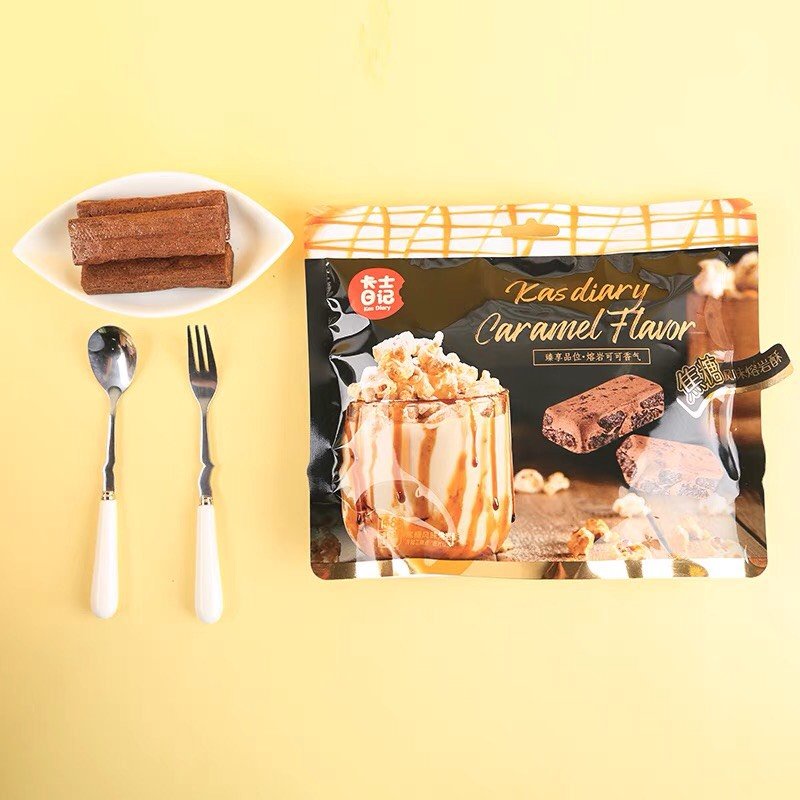 [ Sẵn hàng ] Bánh ngọt Crisp Truffle Chocolate Trà sữa / Caramel gói 158g