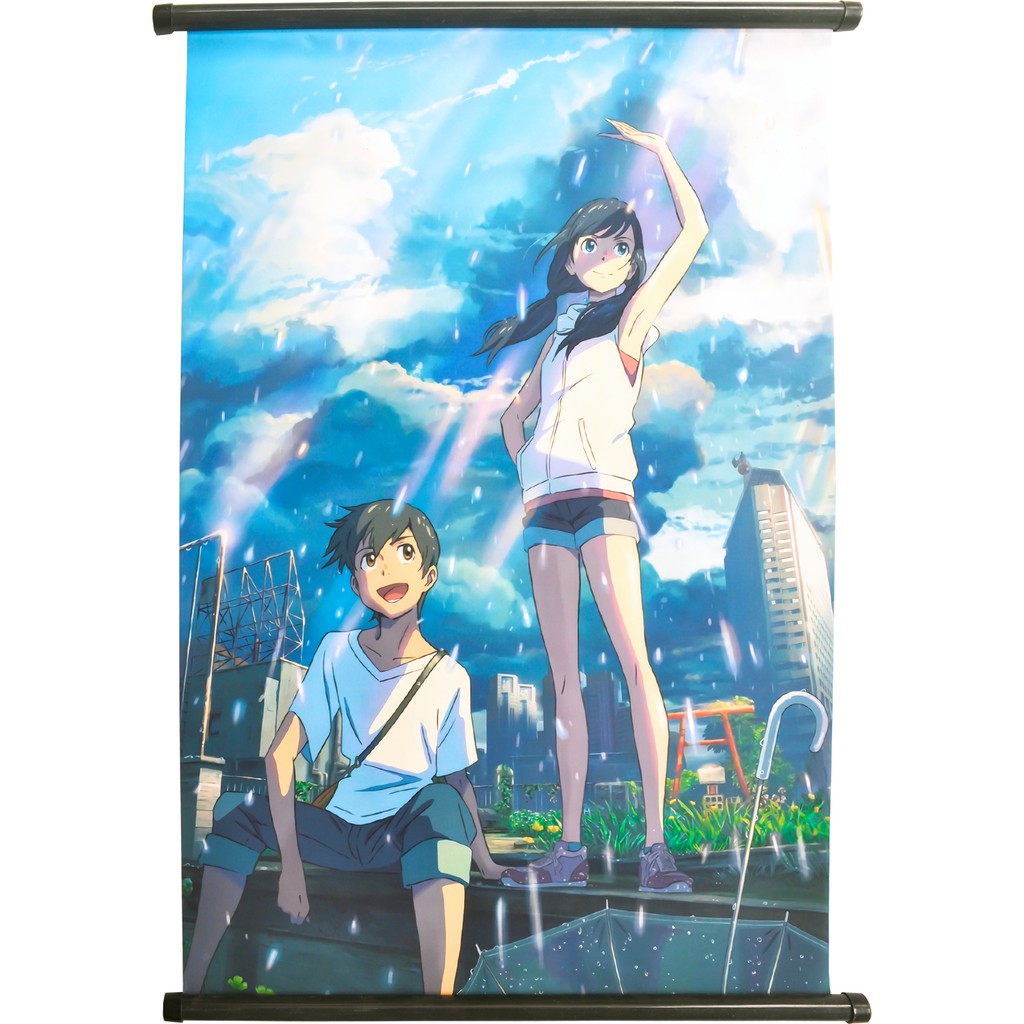 Poster lụa, Poster vải, tranh lụa Anime 40x60cm - Tenki no Ko [AAM] [PGN23]