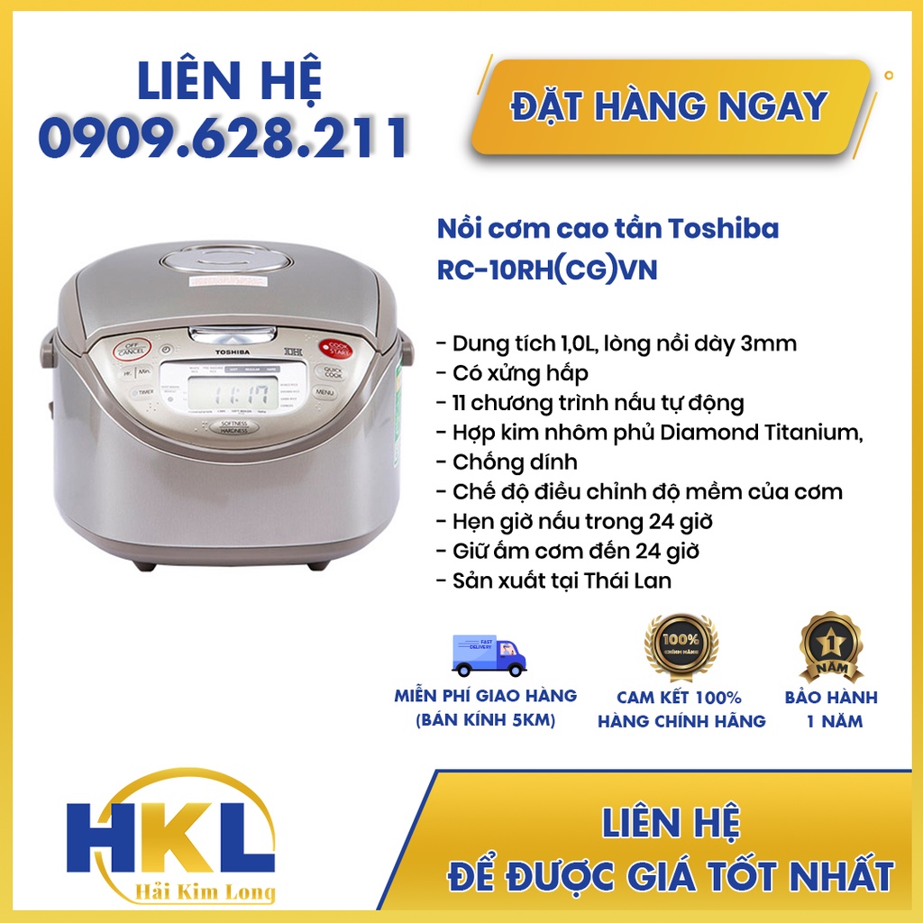 Nồi cơm cao tần Toshiba RC-10RH(CG)VN