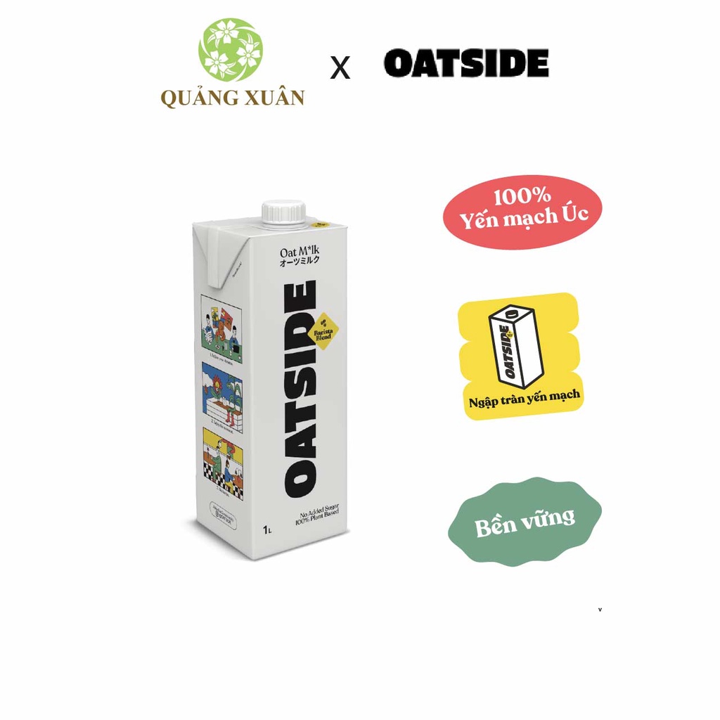 Thức uống từ yến mạch Oatside Barista Blend 1 Lít