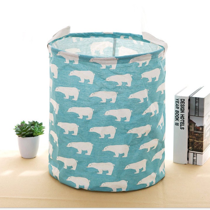 Túi đựng đồ lớn họa tiết xinh gấp gọn tiện dụng (hàng vải bố đẹp)