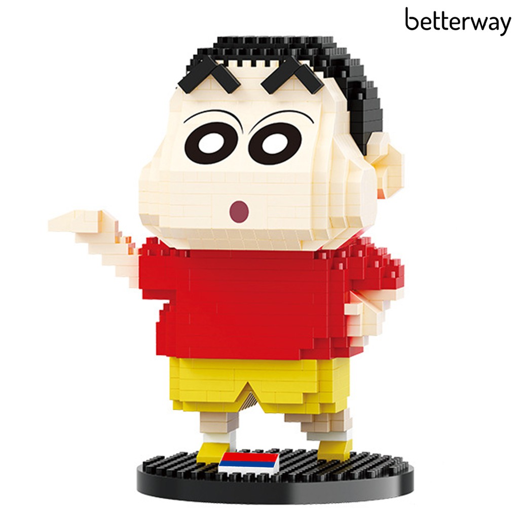 1 Bộ Khối Lắp Ráp Nhân Vật Hoạt Hình Shin Chan Dành Cho Trẻ Em