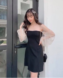 Váy trễ vai voan ngọc