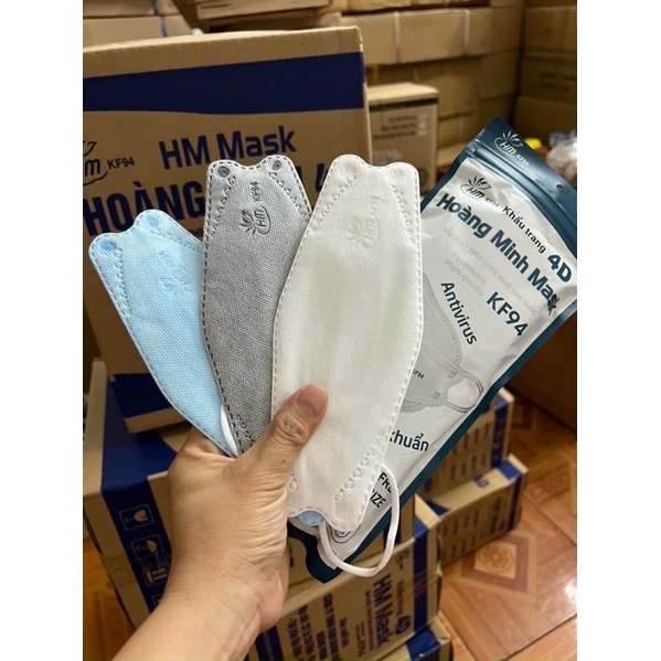 Khẩu Trang Kháng Khuẩn KF94 Hàng 3 Lớp Thoáng Mát Kháng Khuẩn