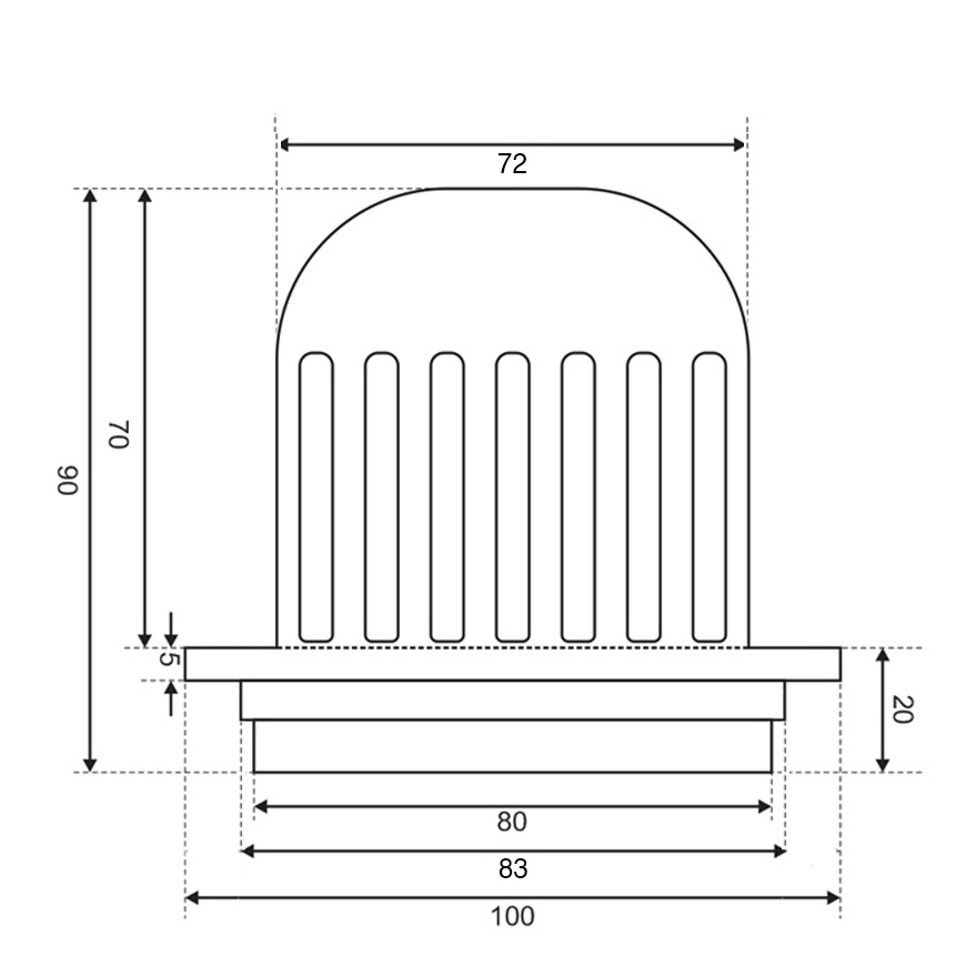 Thoát sàn ban công TS101-1C