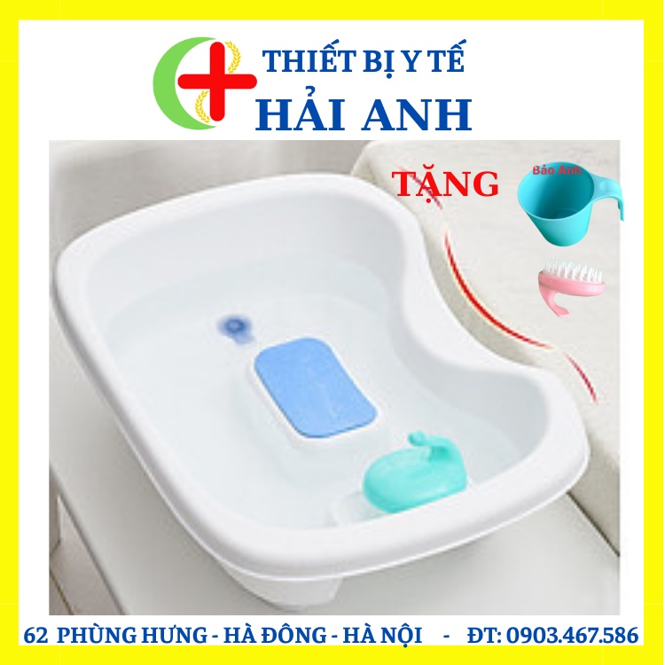 Chậu Gội Đầu Tại Giường, Tại Nhà, Thau Gội Đầu Chất Liệu Nhựa Cao Câp Siêu Chắc- Tặng Lược Và Cốc Nước