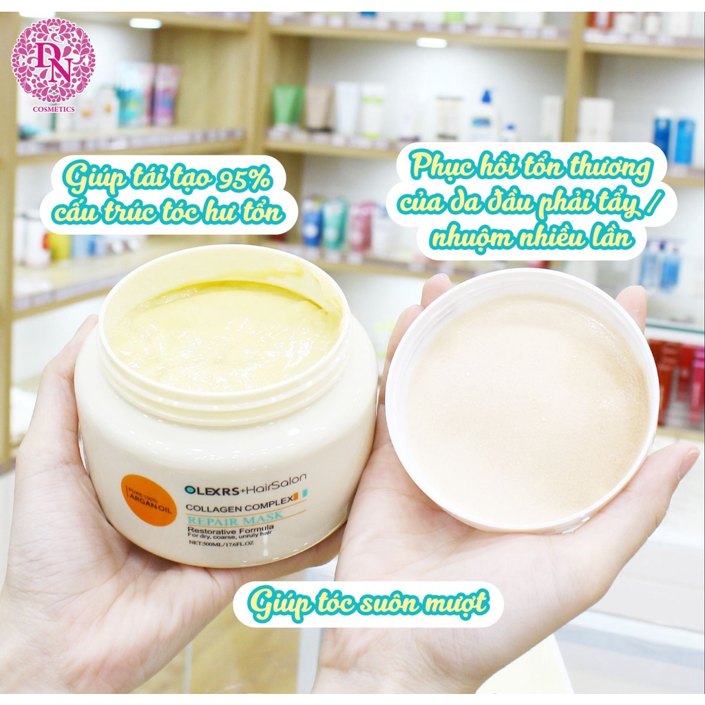 Kem ủ tóc Olexrs Argan Oil Collagen Complex Repair Mask 500ml