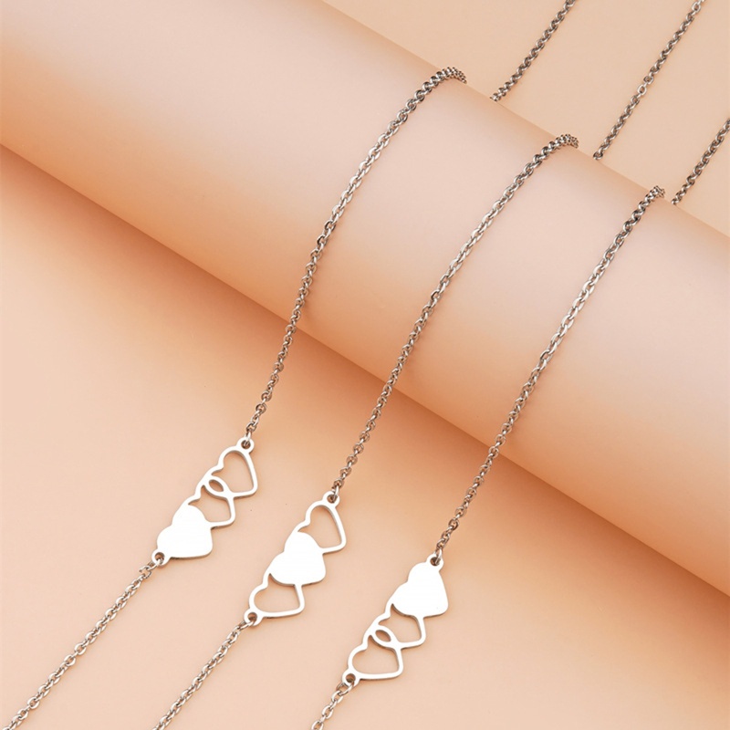 Set 3 Vòng Tay / 3 Thẻ Tình Bạn Mặt Trái Tim