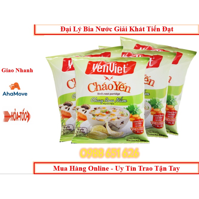 Cháo Yến Chay Rau Nấm Yến Việt Thùng 30 Gói X 50g