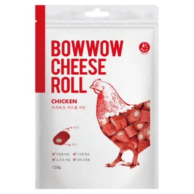 Snack bánh thưởng cho chó BOWWOW Cheese Roll Chicken